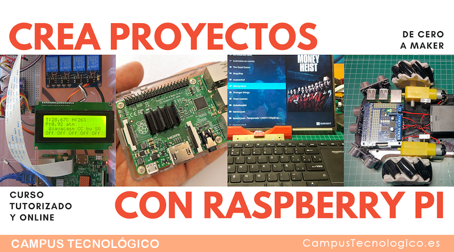 Raspberry_Pi_2's tweet image. De cero a maker: todo lo que necesitas para empezar con Raspberry Pi lo encontrarás en este curso tutorizado* y online** en el Campus Tecnológico cursoraspberrypi.es
*Un experto te acompaña durante todo el curso.
**Desde casa, a tu ritmo y horario.