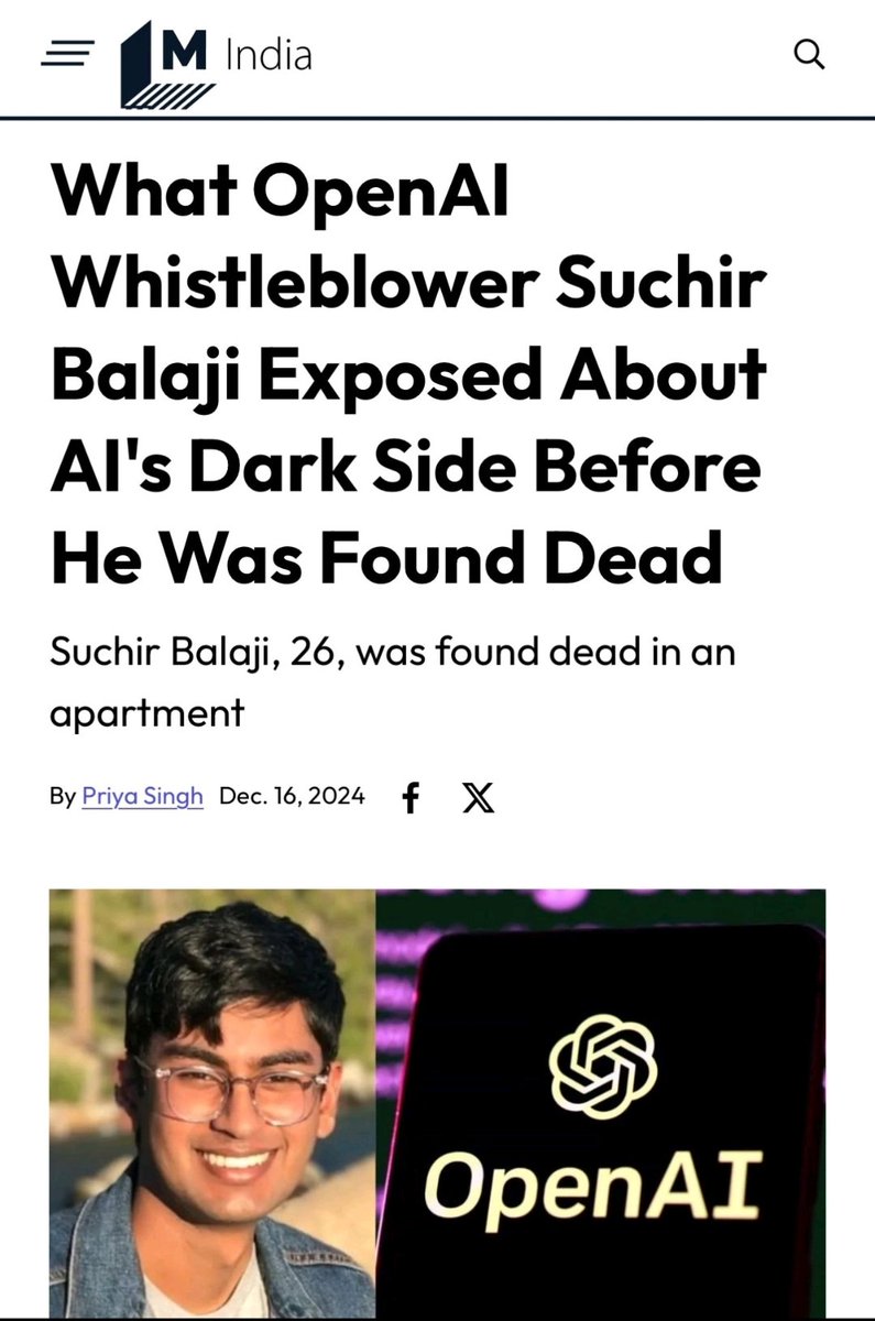 dataislabor's tweet image. Suchir Balaji was an #AI researcher at OpenAI from 2020-2024 and @UCBerkeley grad. In his article &quot;When does generative AI qualify for fair use?&quot;, he demonstrated how it is not &quot;Fair Use&quot; and how the entropy on data distribution is laborous. ≥#DataIsLabor
suchir.net/fair_use.html