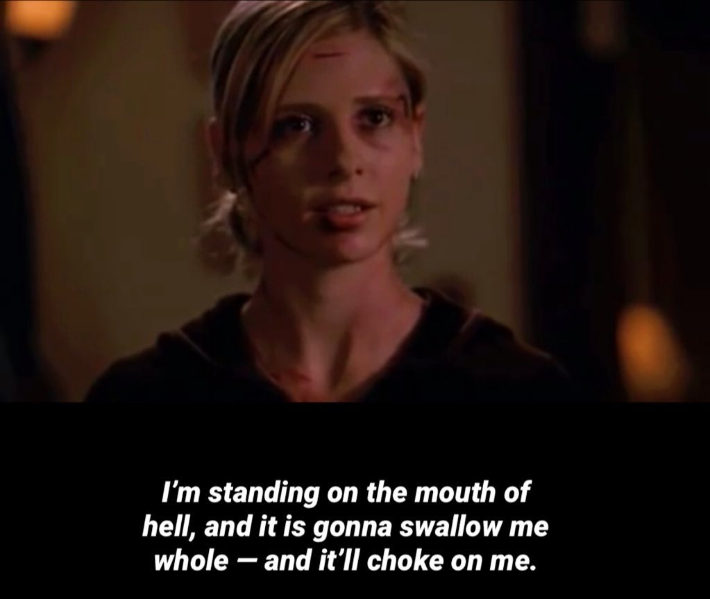 slayerxvampire's tweet photo. buffy s1                                  buffy s7
apocalypse                          apocalypse https://t.co/sc3C6Y4auk