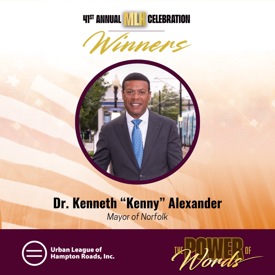 Dr. Kenneth Cooper Alexander, Mayor of Norfolk, will be receiving an MLK Award for Housing at our annual celebration on Jan. 16 in recognition of his efforts to improve access to fair housing and create stronger communities.

🎟️ Secure your seat: ulhr.org/mlk-awards