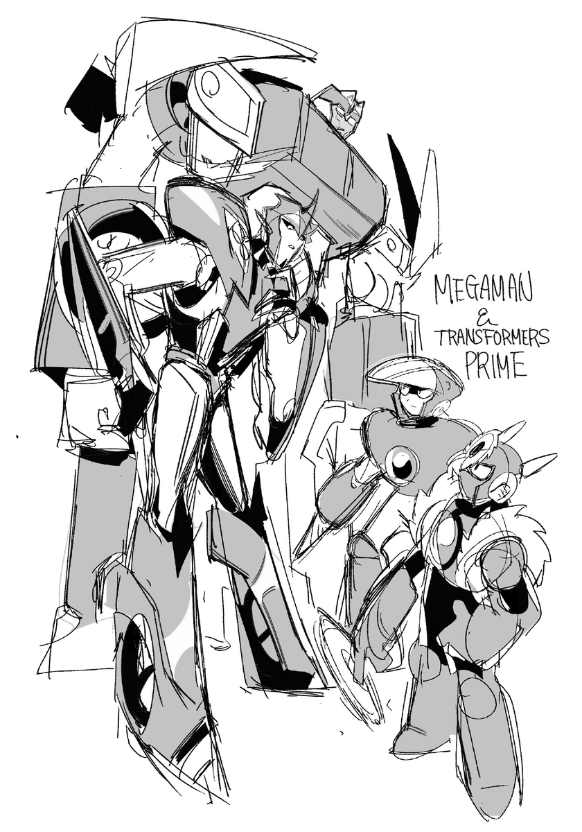 トランスフォーマープライム落書き ちょっとロックマン 