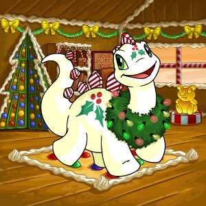 DianthusACNH's tweet photo. Oh the artists on @Neopets are EATINGGG with these Festive pet styles. Obsessed with the dynamic poses #petstyles #neopets https://t.co/nhVboqyMbB