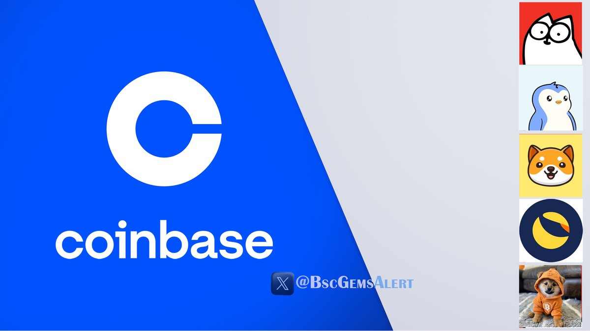 Like And RT if you want Coinbase #Coinbase to list:
1- $CAT 
2- $PENGU
3- #BabyDoge 
4- #LUNC 
5- $DOG 
Any other gems? ❓

$PENGU Solana $RLUSD #Ripple MEXC Ledger  Alts Ethereum