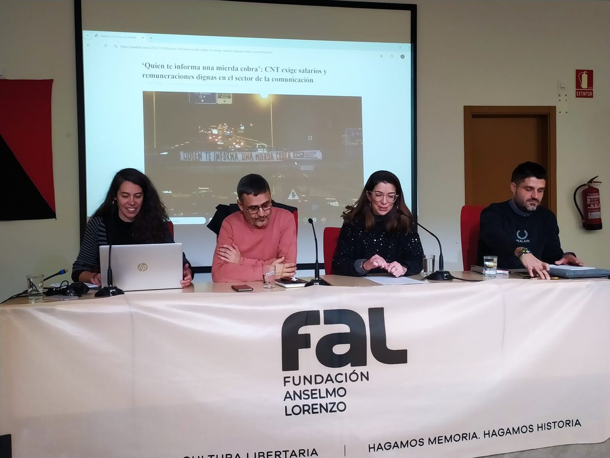 CNT_Prensa_MMCC's tweet photo. Pues ya estamos en la @FAnselmoLorenzo hablando de 3 años de crisis de inflación con @nuriariusm @JorgeUxo @raulsanchezglez y Mariña Fernández.
#CuentaConCNT https://t.co/ququfuMxdh