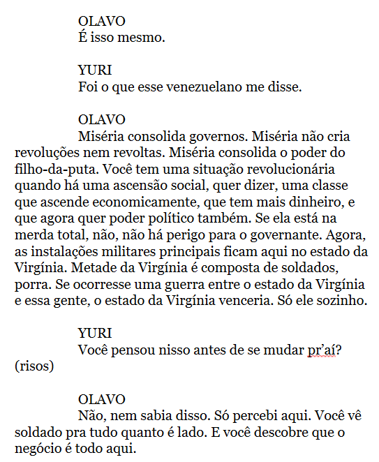 yurivs's tweet photo. Comentei com Olavo, em nosso podcast de 2006, que, segundo um venezuelano com quem conversara, uma economia em frangalhos não faria o povo se revoltar. Olavo respondeu que a pobreza consolida ditaduras, que apenas a ascensão econômica de uma classe social a faz querer participar também do poder. Assim como a rebelião, "uma revolução custa dinheiro", disse ele. Logo, se o comentário abaixo não for uma piada, tanto pior para o comentarista. Eis o trecho da transcrição do podcast:
