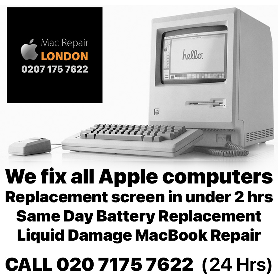 MacRepairLDN's tweet photo. Whether you're in Camden, Hampstead, islington or Haringey, our Apple Repair Service is available for 2 hour MacBook screen replacement, same day battery replacement, logic board repair, trackpad &amp; keyboard repairs, data recovery, malware removal and more: ☎️0207 175 7622 anytime https://t.co/U6ZCJKywz2