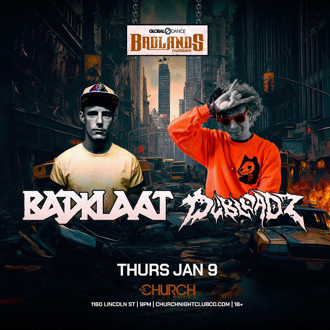 Dubloadz's tweet photo. Denver January 9th with one of my all time favs @BadKlaat 

Gonna be a night for the dubstep books 🤘🏼 https://t.co/jHW1lQP7Q0