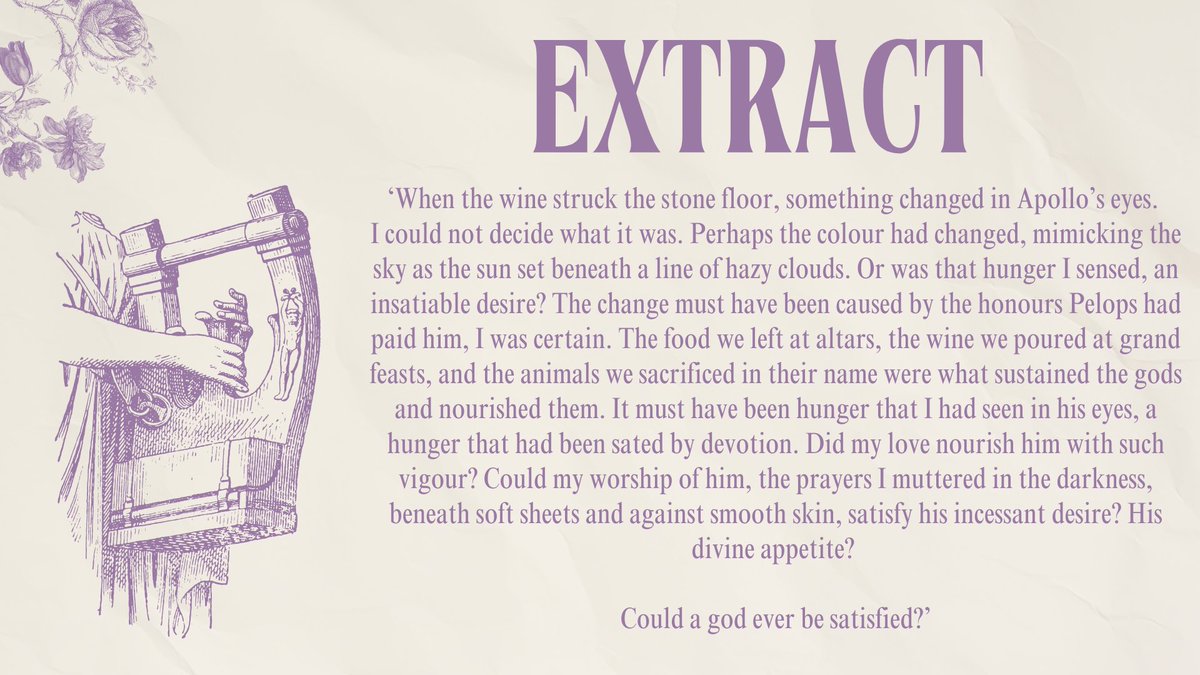 Dear #litagents, 
I present my guide to HYACINTHUS.

The fates do not let men soar too close to the sun without being scorched, and when Hyacinthus becomes trapped in a deadly rivalry between gods, he can all but feel the wax start to drip...

Let me know if you want to see more!