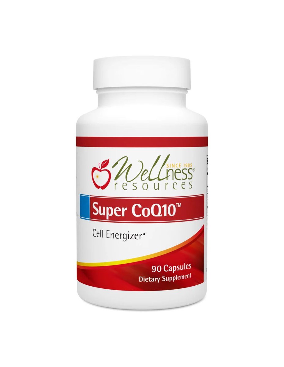 wellresources's tweet image. #CoenzymeQ10 assists with #cellularenergy production, #musclefunction, #cardiovascularhealth, and optimum #bloodsugar levels. The body’s ability to synthesize #Q10 declines with age, making this an important #nutritionalsupplement. Shop now for 30% off: buff.ly/3Zxb1wo