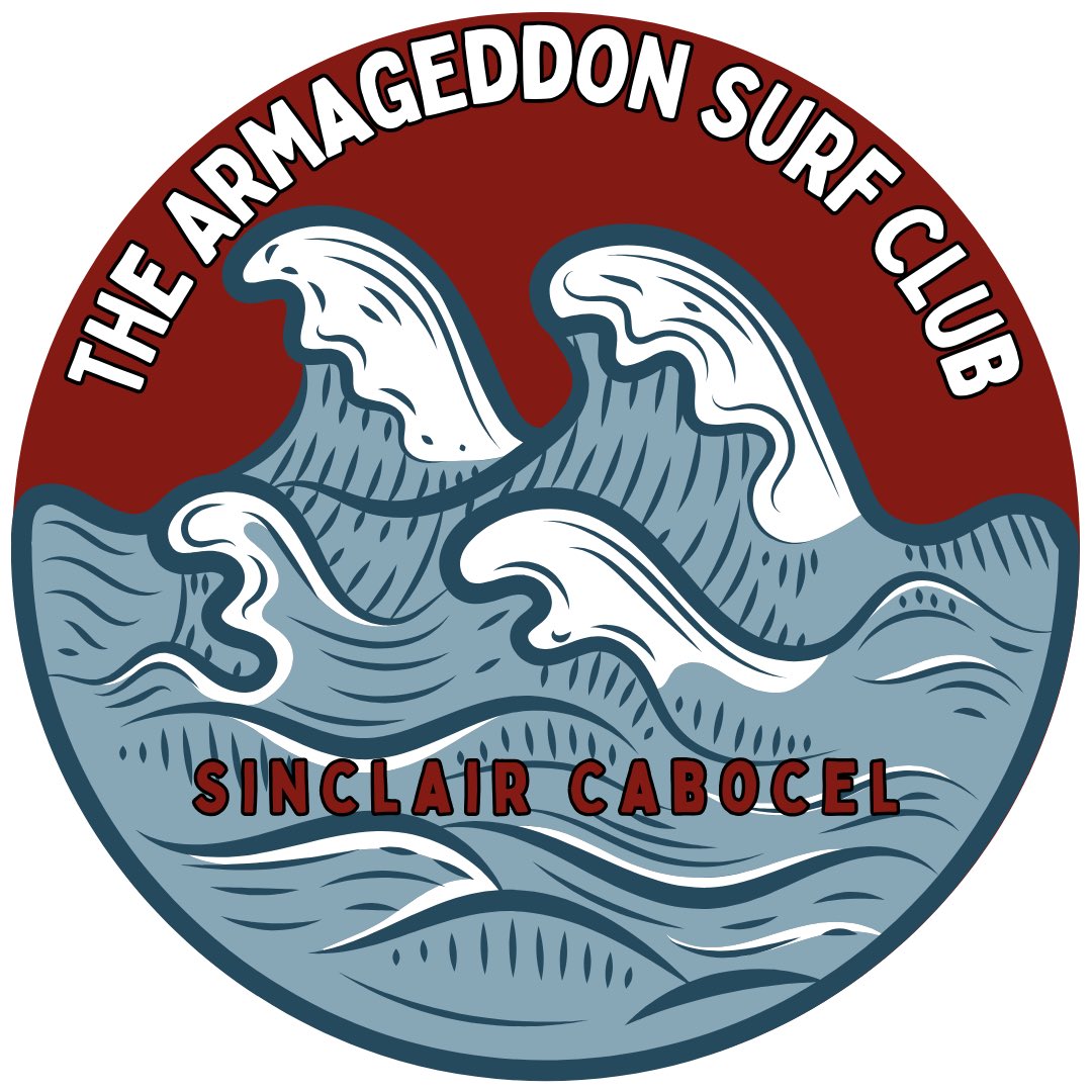 CleaverMagazine's tweet image. “'All I’m saying is I got a lot of sins to repent for, and I won’t have time to get through them all if we stick around here when the seas begin to boil.'”

THE ARMAGEDDON SURF CLUB, short fiction by @SinclairCabocel, appears in our current issue: wp.me/p30UXE-hQP
