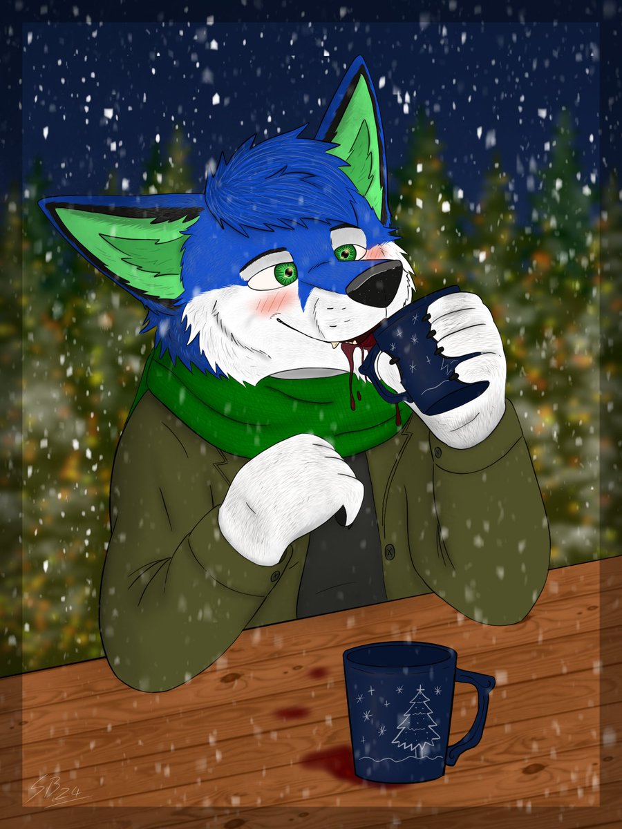 For @Marktourius 🍷💙 
(extra snow version ❄️)