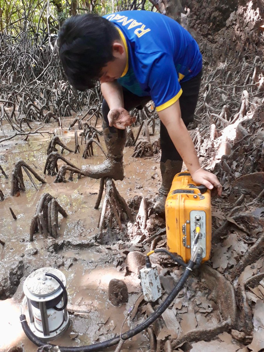 aques_my's tweet photo. LI-COR in action at Belawai #mangroves! 🌱
#carbonflux https://t.co/y9NVLaqA0n