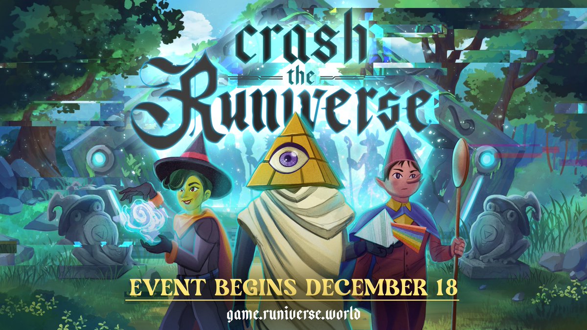 Mañana, 18 de diciembre, comienza un nuevo evento de <a href="/RuniverseGame/">The Forgotten Runiverse</a> ¡Crash The Runvierse!

Los servidores estarán activos durante 3 días, el equipo de desarrollo realizo diversas actualizaciones y necesitan probar que los servidores estén óptimos para el lanzamiento oficial del