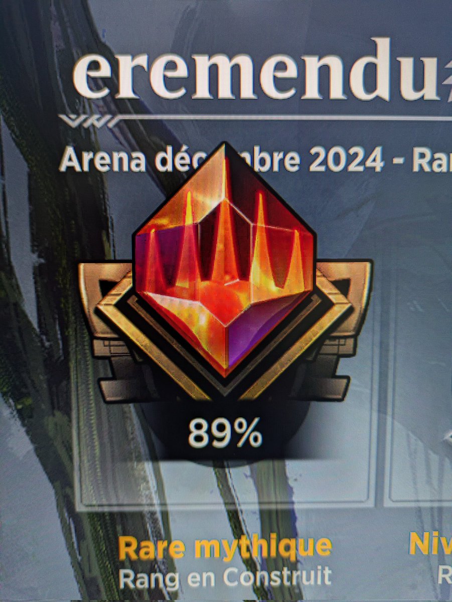 eremendu's tweet photo. Je passe pour la 2e fois Mythique, pour un jeu que j'ai découvert cette année. C'est une année qui finit bien;)
#MagicTheGathering #twitch 
Https//www.twitch.tv/eremendu https://t.co/xaxAyDjvy2