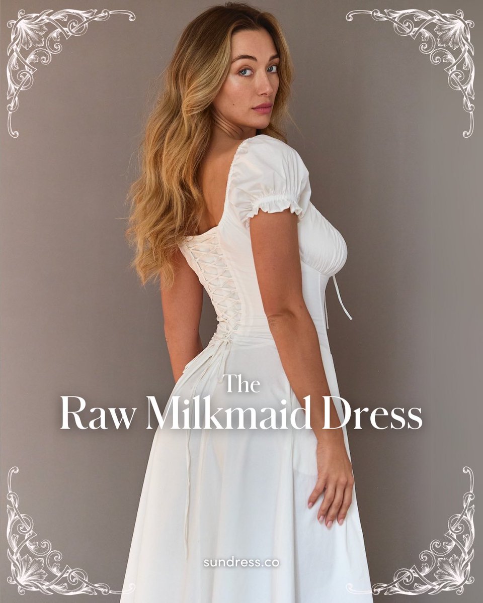 BritHugoboom's tweet photo. The Raw Milkmaid Dress
 https://t.co/fibtpABt5Y https://t.co/OeY8H653bM
