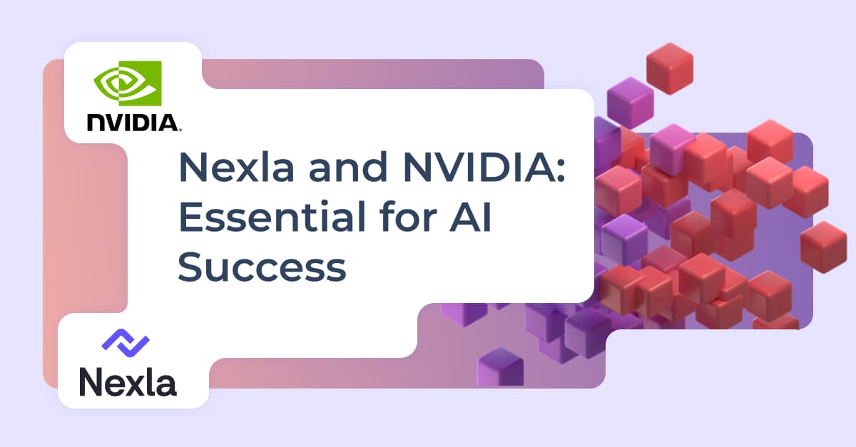 NexlaInc's tweet photo. In the digital coliseum of today’s AI-driven world, @NVIDIAAI and @NexlaInc are equipping businesses with the tools to emerge victorious. 

With 72% of enterprises planning to scale AI by 2025, the race to integrate AI into core operations is more urgent than ever. But for many, integration challenges stand in the way.That’s where our partnership comes in. 
Nexla’s no-code data integration agility, combined with NVIDIA AI’s accelerated computing power, enables businesses to overcome data challenges, deploy GenAI RAG workflows faster, and scale AI applications seamlessly.

Ready to see how we’re helping companies win the AI race? Read the full story: https://t.co/CKqfwwIZp3

#AI #GenAI #NVIDIAAI #DataIntegration #NVIDIA #Innovation