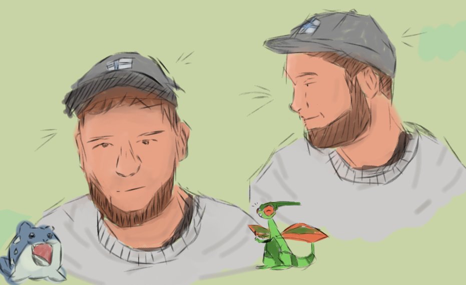 Fanart of the most amazing lokemon creater ever 😌 <a href="/FlygonHG/">FlygonHG</a> 
#art #pokemon