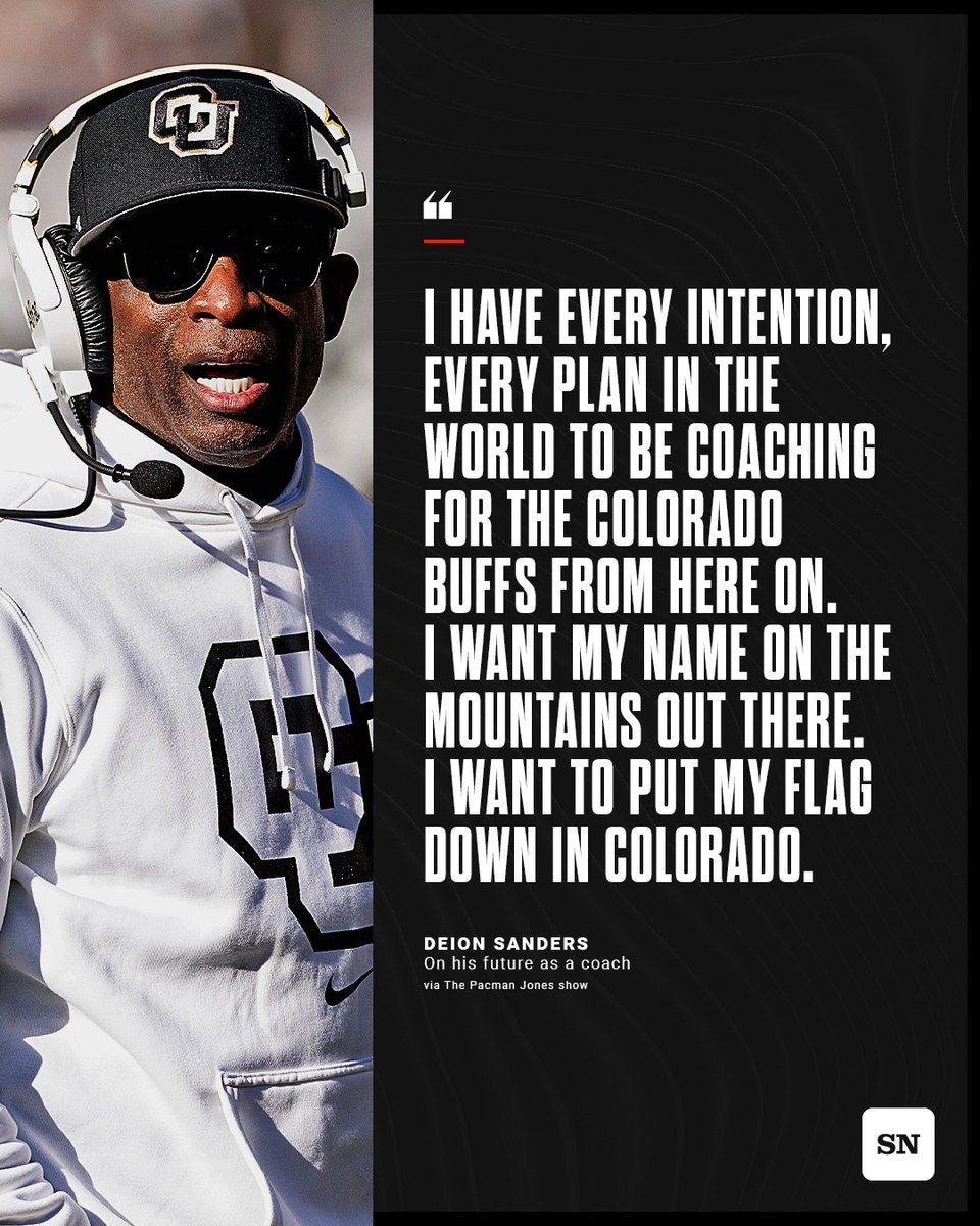 Coach Prime says he wants to finish his coaching career in Colorado 🦬