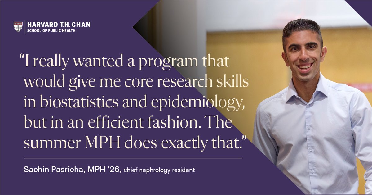 Sachin Pasricha took the PCE during the summer of 2024 and we are thrilled to have him as part of our PCE community!

To learn more, join us for our next Info Session:
📅 Date: January 7, 2024
🕗 Time: 8:00 PM EST
Register @ hsph.harvard.edu/fellowship-spe…
