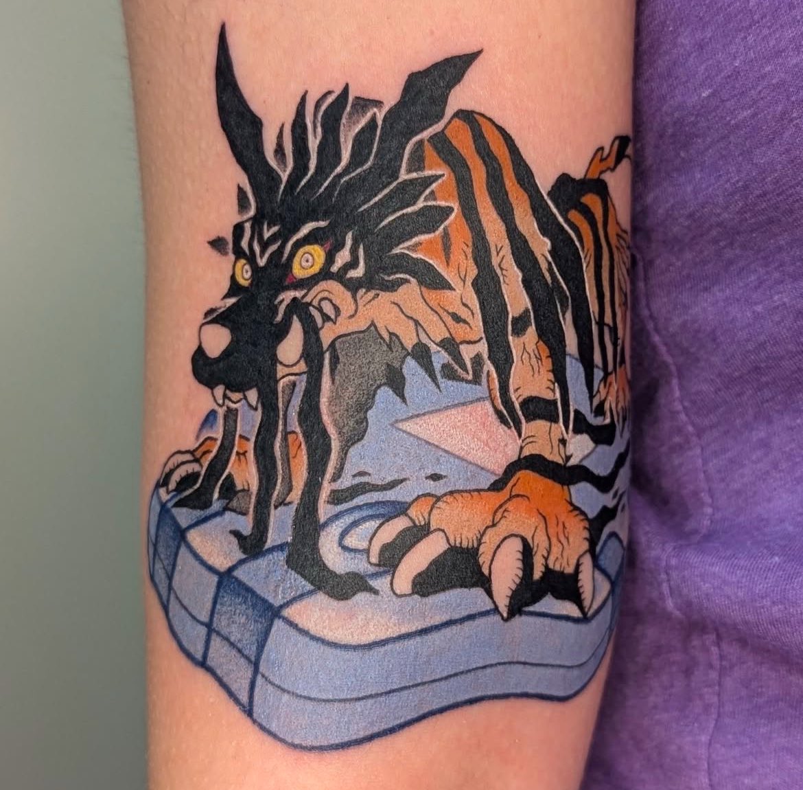 JENCHUURlKI's tweet photo. Finished product of my Nightmare!Garurumon (Garutoramon) 🤭
***
@Liliana86973943 on the artwork (below)
@govy9807 on the OG ‘Dream Tiger’ inspo https://t.co/XX8j7TmoKM