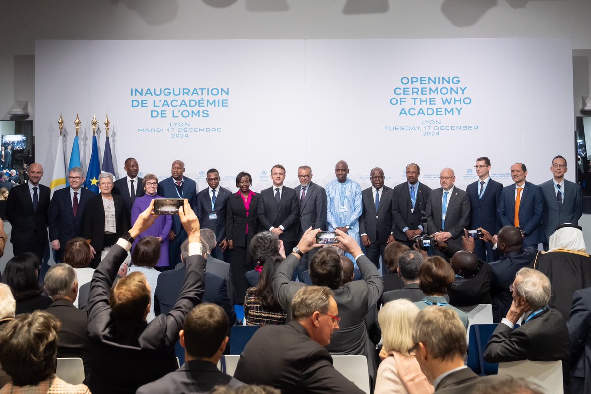 Il y a 5 ans, je me suis engagé à ouvrir le campus de l'Académie de l'OMS à Lyon.

Aujourd’hui nous l’inaugurons.

Au service de la santé de tous les peuples, cette maison commune va former des millions de professionnels de santé, encourager la recherche et l'innovation.
