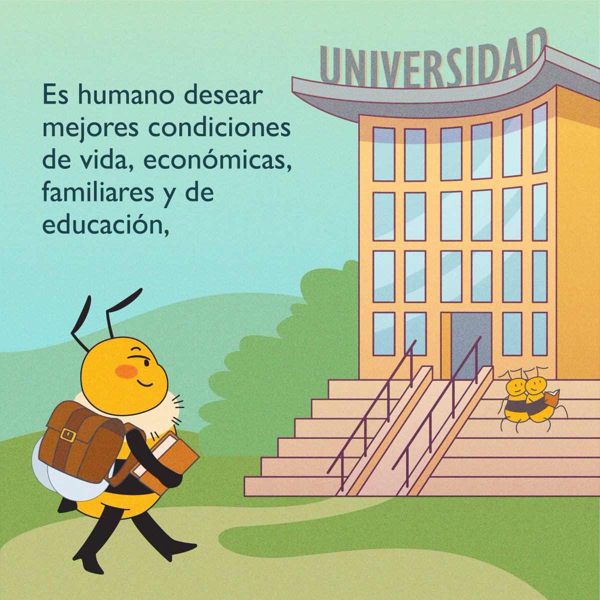 enlacolmena's tweet photo. 👉Las personas migramos por muchas razones, por eso en #SomosColmena te acompañamos con información sobre migración regular y te inspiramos a elegir siempre un camino seguro. 🧷😌@enlacolmena   #DíaInternacionaldelaPersonaMigrante
#Migración #Migrar #Migrante ​#OIM #whpinaction https://t.co/N2GgKRRjuv