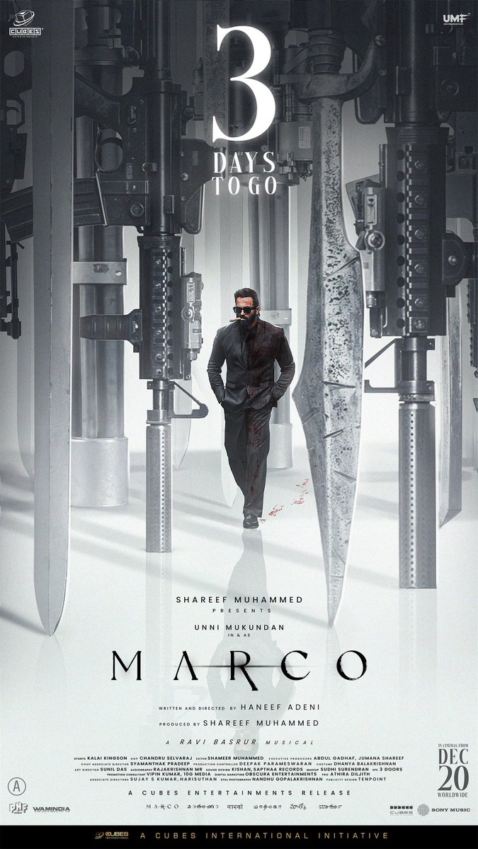 CinemasIndia's tweet image. 🔥 3 Days to Go 🔥
Get Ready for #Marco 
Bookings Open Now!

Bit.ly/MarcoMovieBMS

#MarcoDec20