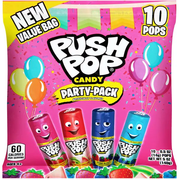 AriosaRuby's tweet image. I just received Push Pop Individually Wrapped Summer Lollipop Variety Party Pack - 10 Count Lollipop Suckers in Assorted Flavors - Fun Candy for Summer Parties, Barbeques &amp;amp; 4th Of July  from massxvelocity via Throne. Thank you! throne.com/ariosaruby #Wishlist #Throne