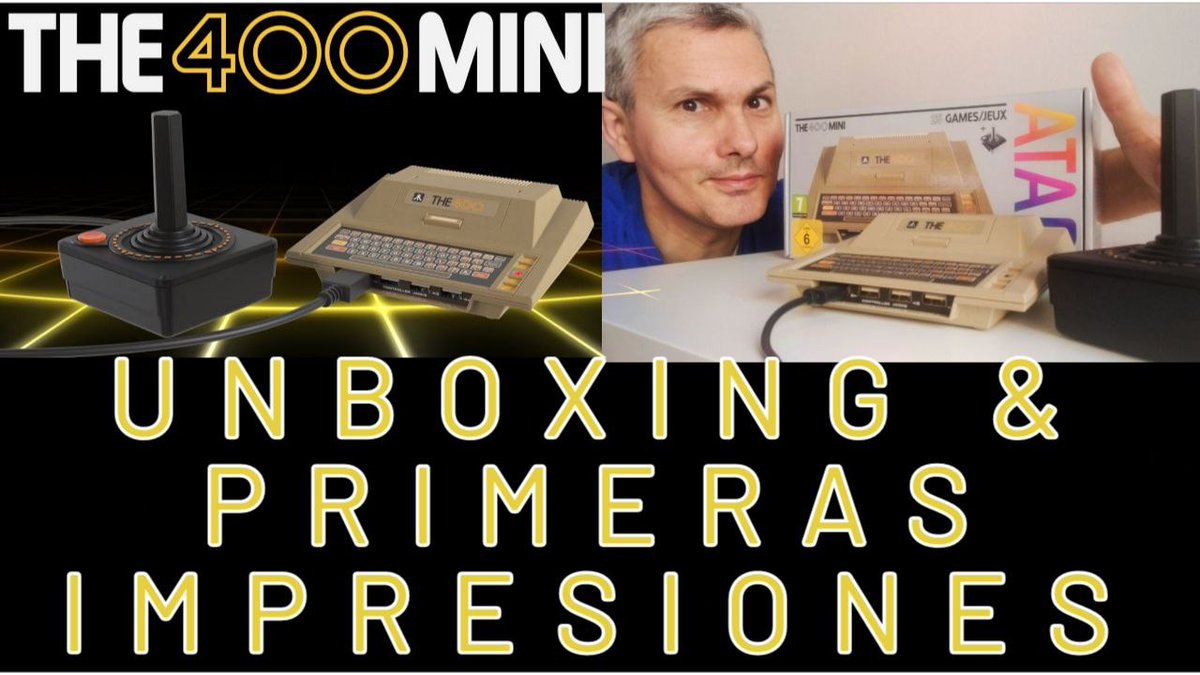 Spectrumerojavi's tweet photo. HOY , a las 22 en ESTRENO, os traigo mis primeras impresiones y unboxing de The 400 mini, la máquina ATARI creada por @THEC64_RGL . Tras The Spectrum era algo que me llamaba la atención probar 👉🏼 https://t.co/Vk5W33ANn9 @PLAION_ES #atari #the400mini https://t.co/ngOLUbCxcW