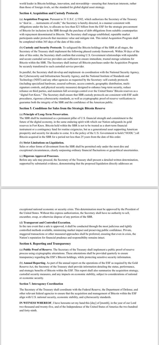 All it needs is a signature and America’s Strategic Bitcoin Reserve is real.

Drafted by <a href="/btcpolicyorg/">Bitcoin Policy Institute</a>