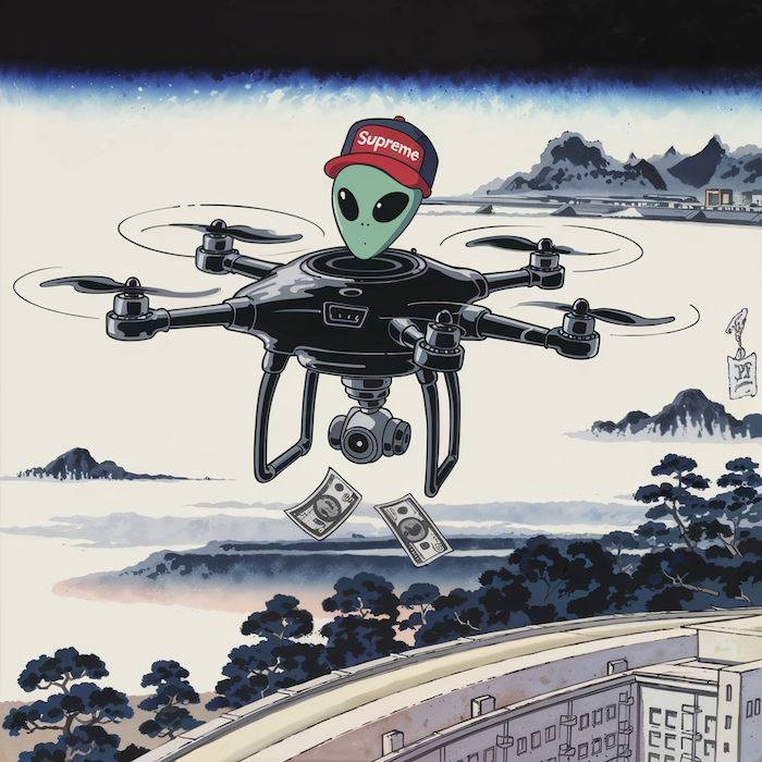 _dronecore's tweet image. Bro, what if they’ve got some kind of space tech that just prints money?