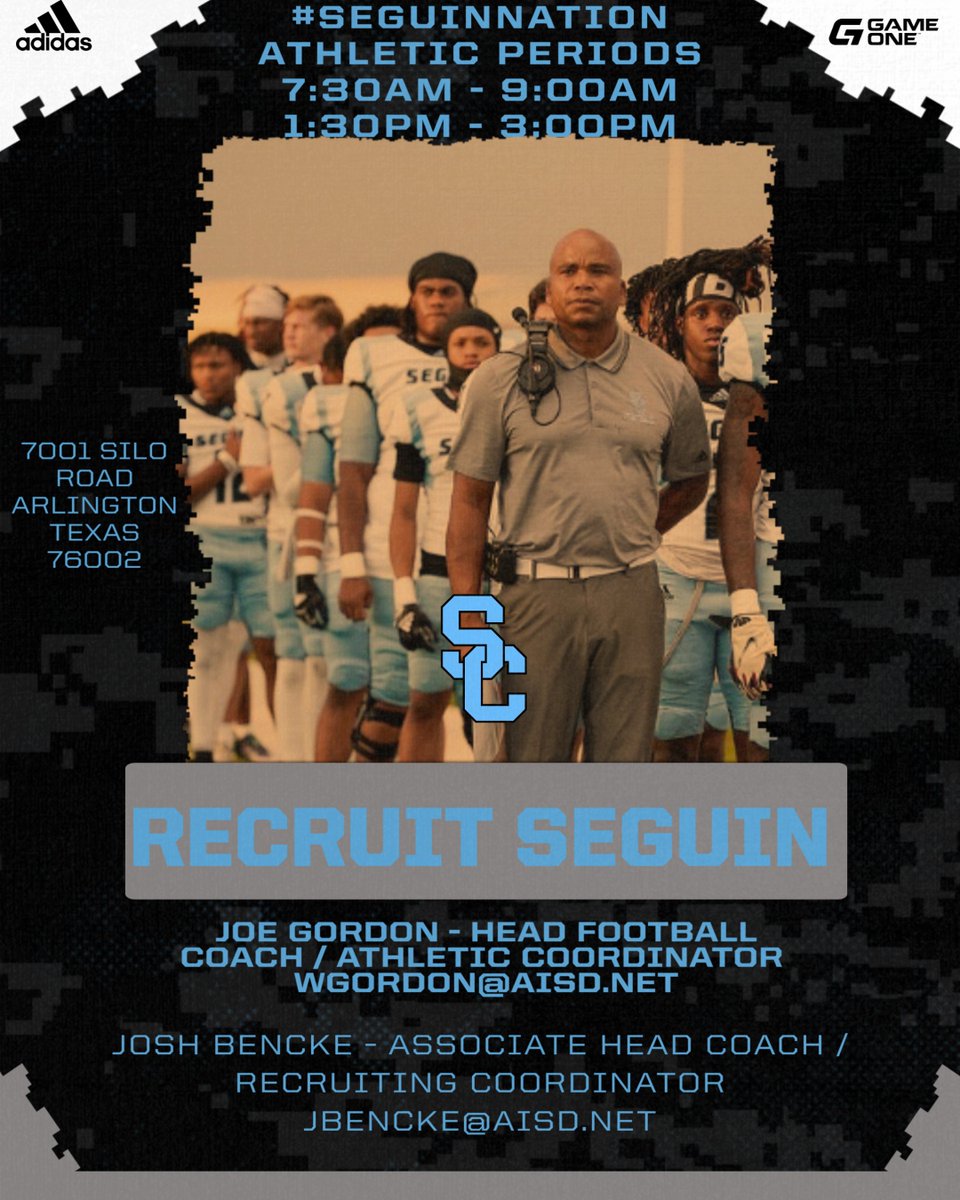 Coaches- we still have plenty of 2025s that need a home!!
Below is a link to our 25s/26s/27s! Contact <a href="/coachjoegordon/">The Official Teammate of Today's Student Athlete</a> and <a href="/CoachBencke/">Josh Bencke</a> for more info! 7-4 in one of the toughest districts in Texas! #SeguinNation #Southside #RecruitSeguin

docs.google.com/spreadsheets/d…