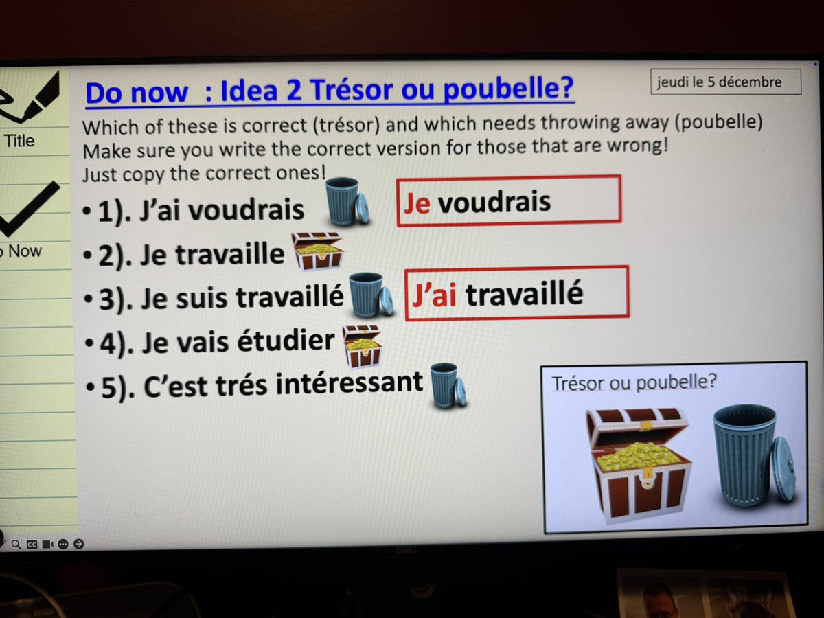 CristaHazell's tweet image. Loving the #donow activities to get learners in tonight’s @linguascope #showandtellwebinar shared by @sheldonschool ‘s Mark Lister #mfltwitterati #mflchat #langchat #edutwitter