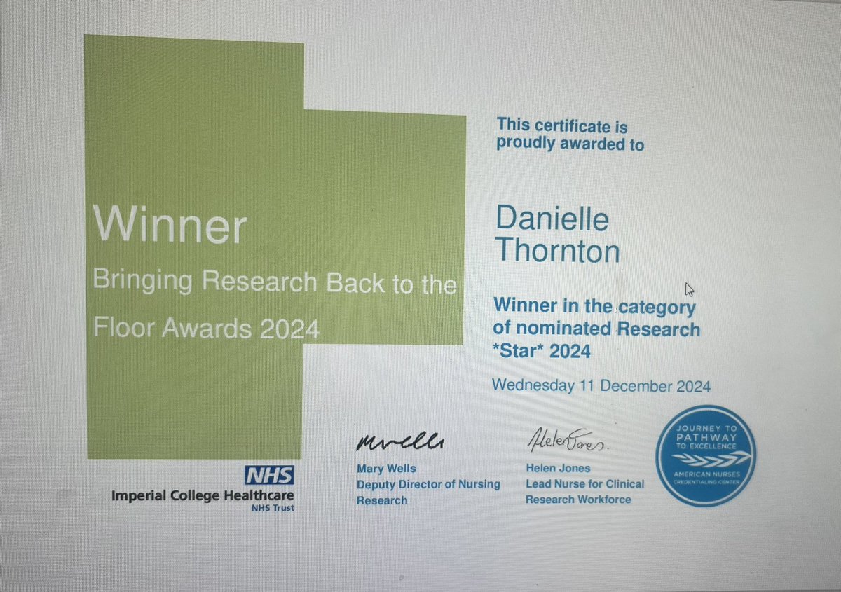 Susan Barry (@susiecath) on Twitter photo Such a deserving winner! Congratulations <a href="/danithornton123/">danielle thornton π</a> our Lead Research Midwife on your Research Star π Award. ππ» for your contribution to <a href="/ImperialNHS/">Imperial NHS π</a> research culture.
#womenshealth #supportiveleadership Such a deserving winner! Congratulations <a href="/danithornton123/">danielle thornton π</a> our Lead Research Midwife on your Research Star π Award. ππ» for your contribution to <a href="/ImperialNHS/">Imperial NHS π</a> research culture.
#womenshealth #supportiveleadership