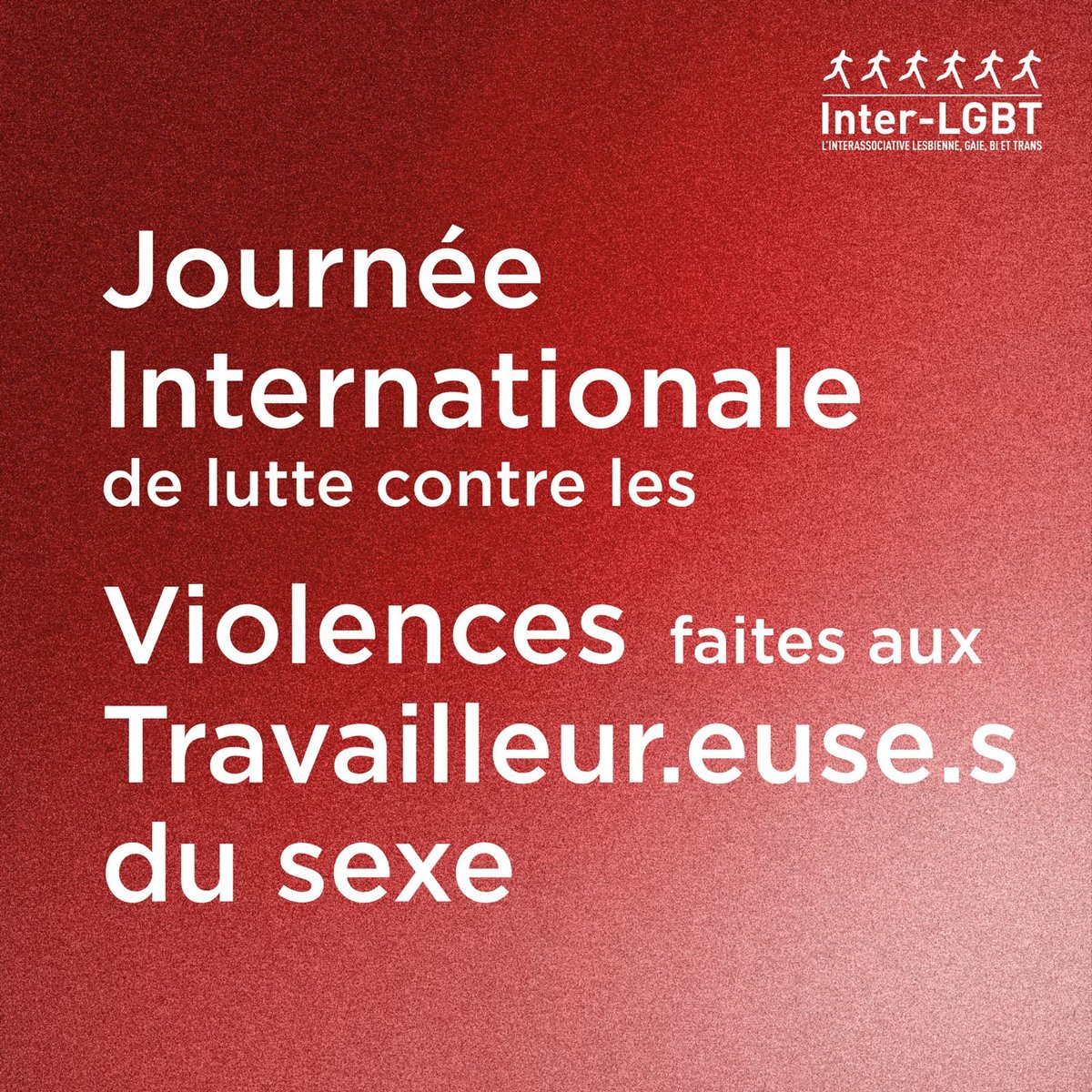 En cette journée internationale de lutte contre les violences faites aux travailleur.euse.s du sexe, il est important de rappeler que le pénalisation et la criminalisation du TDS ne fait qu’augmenter les violences.