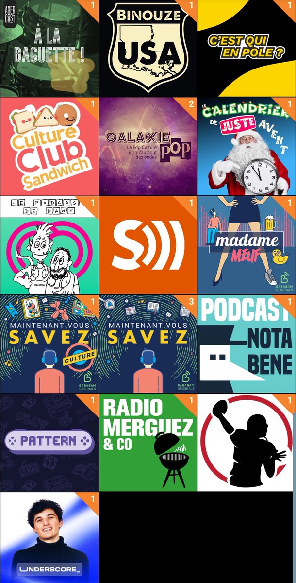 Journal des sorties de Podcast