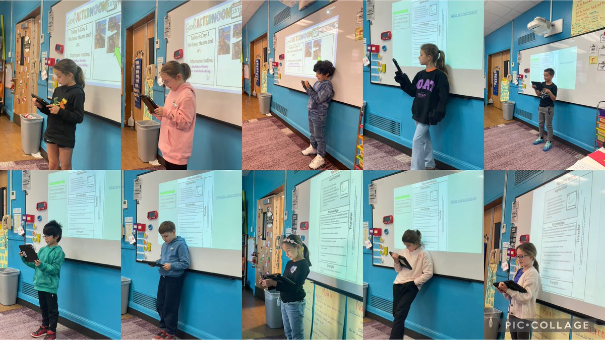 The final step in earning our Narrative writing badge is to present our hard work!! So proud of these learners 📕 <a href="/Mrs_Lucito/">Maggie Lucito</a> <a href="/MsTutrone/">MsTutrone</a>