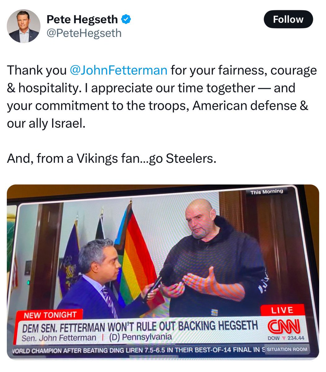 U.S. Senator John Fetterman tweet media
