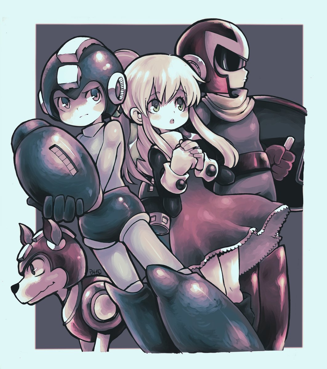 ロックマン(キャラクター) ,ロールちゃん(ロックマン) 「some very veryyyy old megaman fanart 」|Paroro 🇨🇱🐙のイラスト