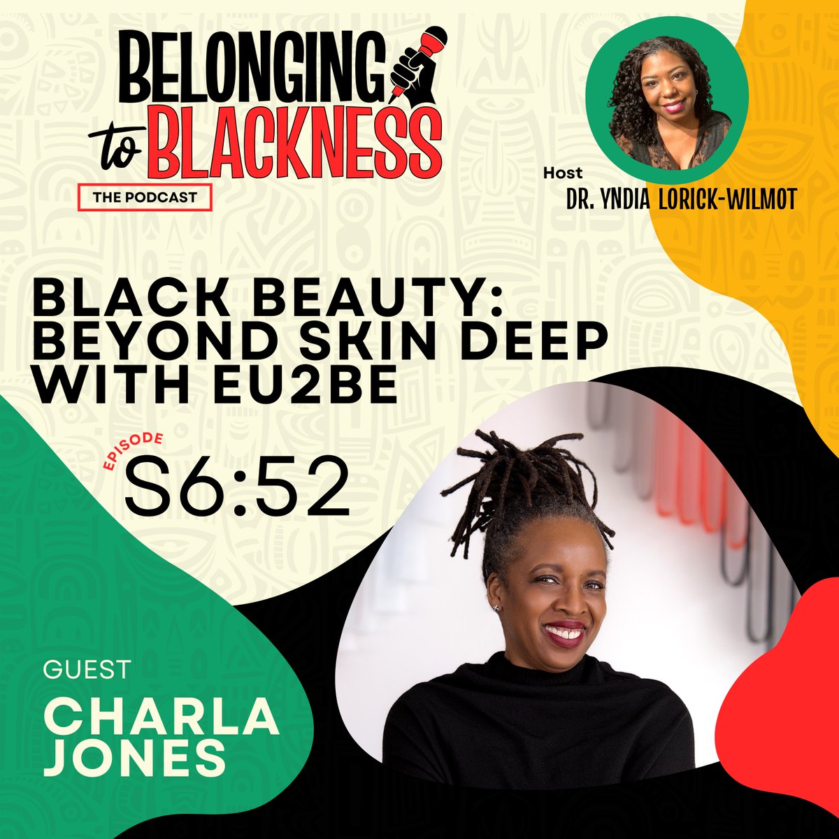 profyndia's tweet photo. New! Ep52: Dr. Yndia feat. Charla Jones @Eu2Be cosmetics, the “Best Clean Skincare Line" discussing Black beauty as more than skin deep. Prod. Credit:@Masauko1  Episode sponsored by @giveblackall . Available on all podcast platforms. https://t.co/tbMPTX4i1V https://t.co/x5ejY6jZMz