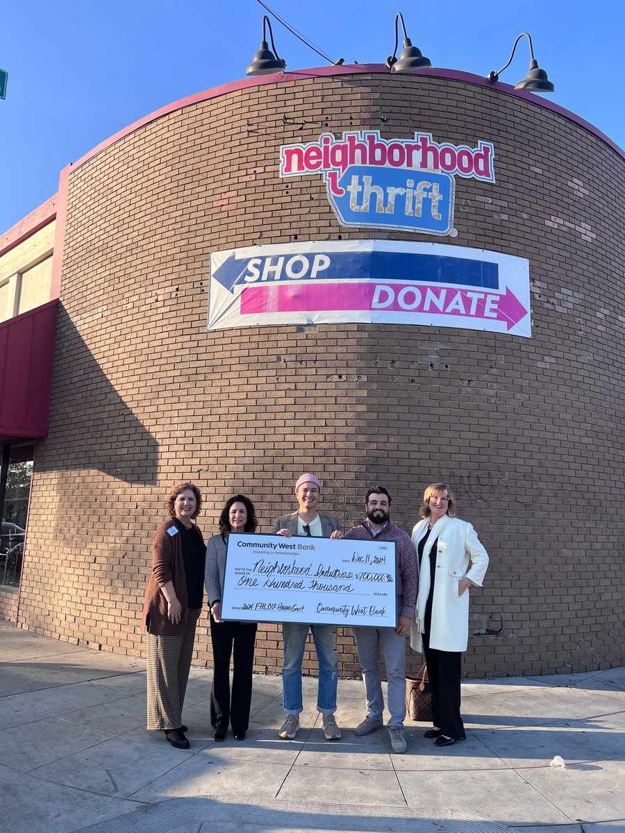 Neighborhood Industries (@nhoodindustries) on Twitter photo ✨ Huge thanks to <a href="/CWB_Bank/">Community West Bank</a> for championing this incredible grant from the Federal Home Loan Bank through AHEAD! Together, we’re building brighter futures and strengthening our community. 💙 #AHEAD #FHLB ✨ Huge thanks to <a href="/CWB_Bank/">Community West Bank</a> for championing this incredible grant from the Federal Home Loan Bank through AHEAD! Together, we’re building brighter futures and strengthening our community. 💙 #AHEAD #FHLB