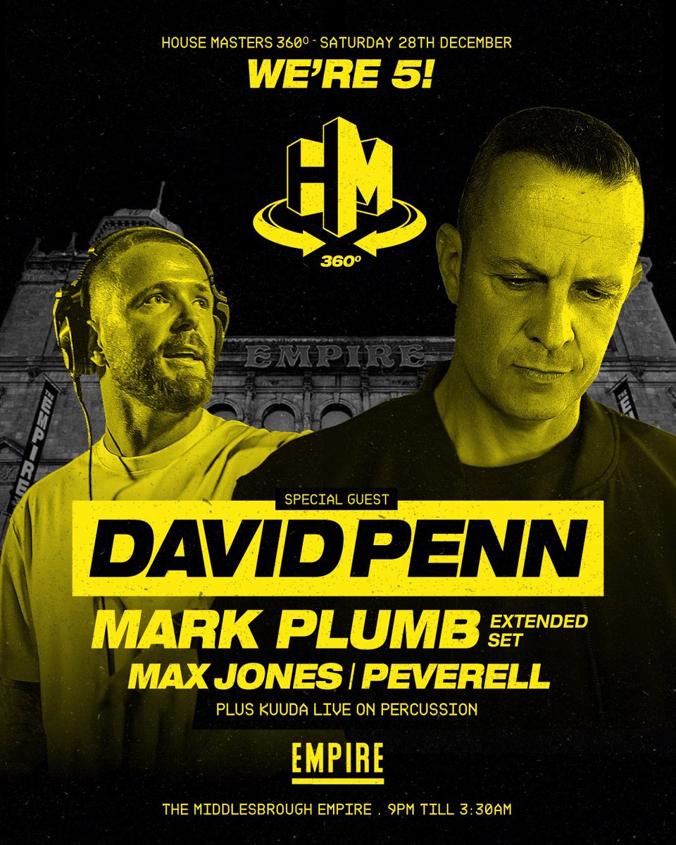 The House Masters Family 5 years at The Middlesbrough Empire 🚧