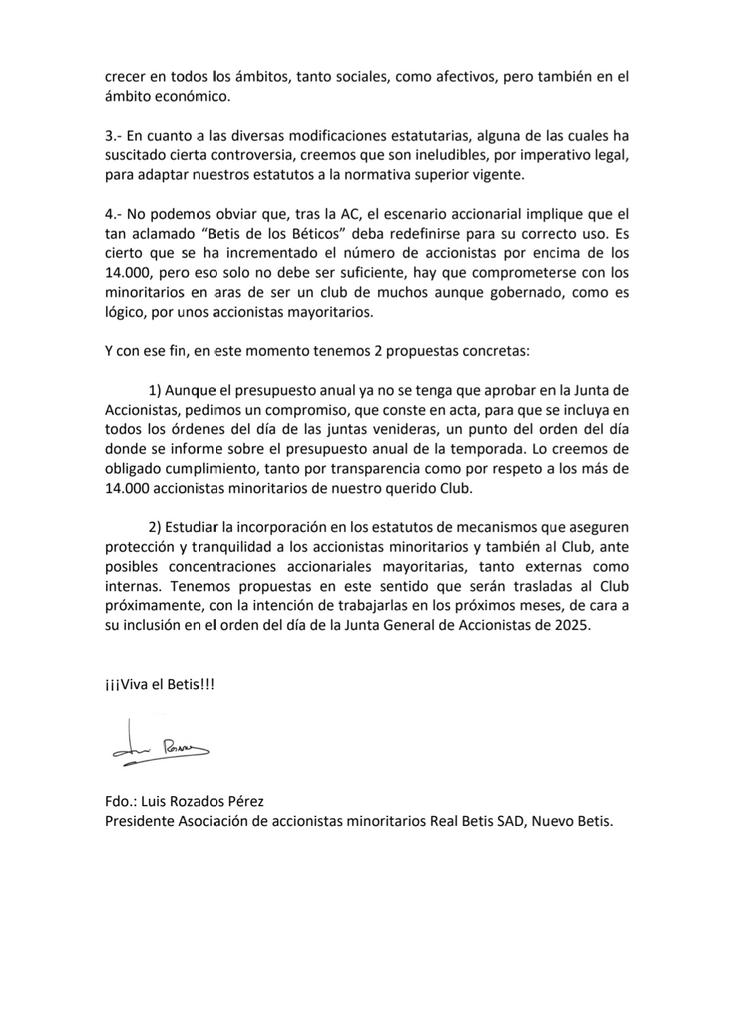 Asociación De Accionistas Minoritarios NUEVO BETIS tweet media