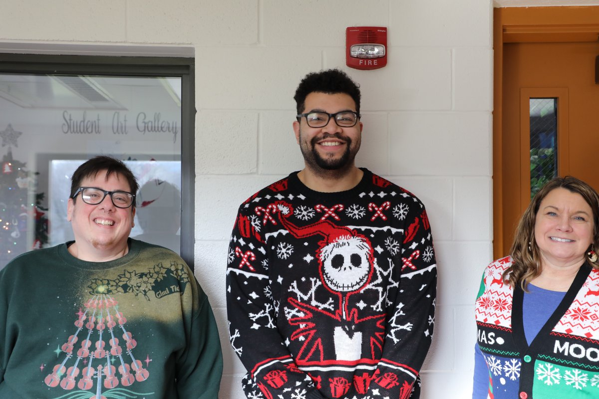 WFL_BOCES's tweet photo. The staff at FLSS showed off their festive spirit by wearing their favorite holiday sweaters! It's wonderful to see everyone coming together to celebrate the season and share some cheer. ##WFL_BOCES #belongingatBOCES #Makingsuccesspossible https://t.co/vGl0v0oag1