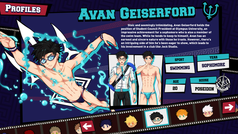 blitsblgames's tweet photo. #AvanGeiserford will be one of the 6 pursuable routes you can choose from in #JockStudio

Will you be swimming into his deep end?  🏊🏻💦

Demo 2 [Beta] will be releasing Dec 27th for FREE! 

Get early access testing on December 20th when you pre-order the game with the link below!

🔗https://t.co/m6RXRXg9ea