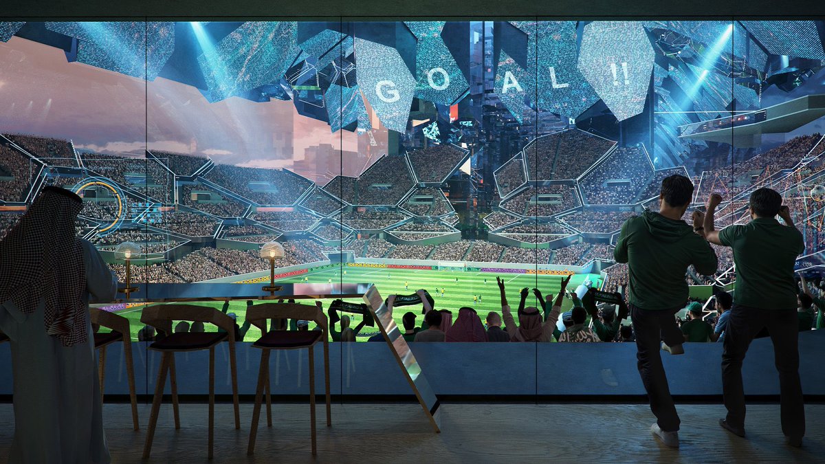 SoonSaudi's tweet image. هكذا سيصبح ملعب نيوم ، تُحفه معماريه لا مثيل لها في العالم 😍🏟️!