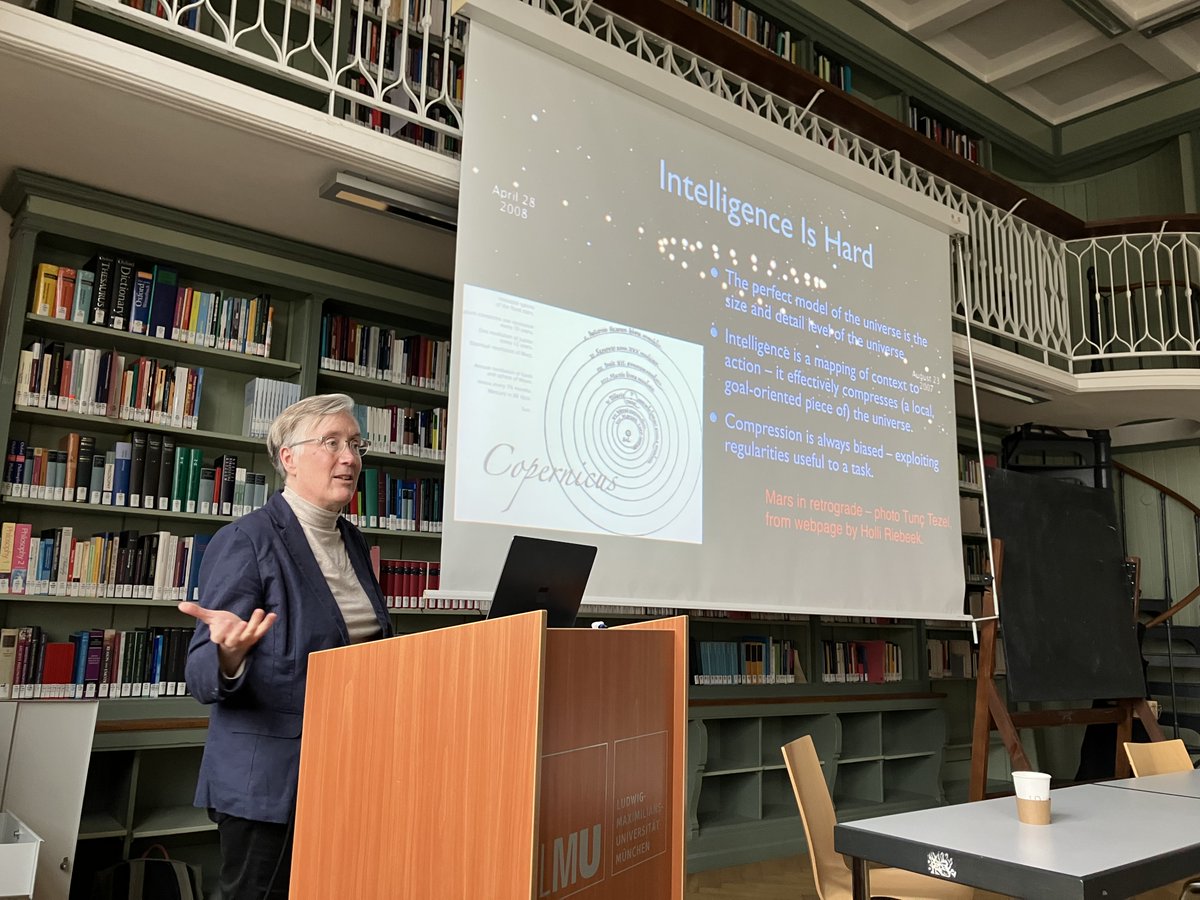 Many thanks to Joanna Bryson (<a href="/j2bryson/">Joanna J Bryson</a>) for the two great talks she delivered at <a href="/LMUPhilosophy/">LMU Philosophy</a> today! Here she is, in action, delivering her talk "Governing Abstractions: Conjectures on the Ethics of AI Regulation" in my ethics of AI research colloquium (see below): #aiethics