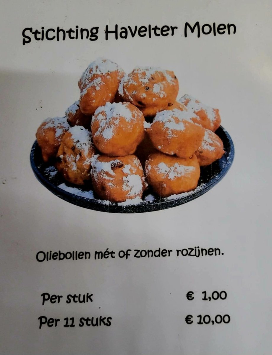 Ho, ho, ho! 🎅🏻
Komende zaterdag staan wij op de kerstmarkt van Havelte van 13.30 uur tot 18.30 uur weer verse oliebollen (met en zonder rozijnen) te bakken en verkopen 🎅🏻
Komen jullie ook langs? We staan naast Bruggeman 😊