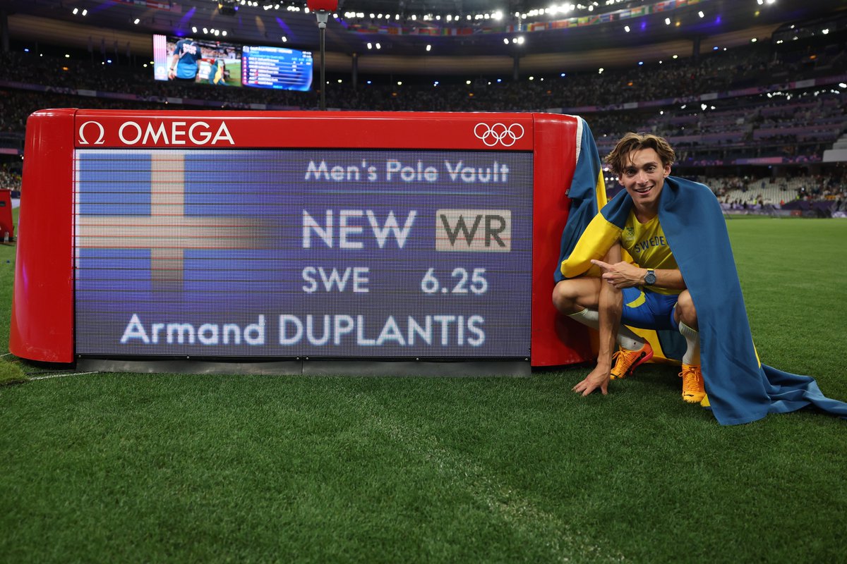Mondo Duplantis has been crowned the BBC Sports Personality World Sport Star of the Year 🇸🇪

He becomes the first person from athletics to win the award since Eliud Kipchoge in 2019 💥

The Swedish pole vaulting superstar retained his Olympic gold medal in Paris and broke his own