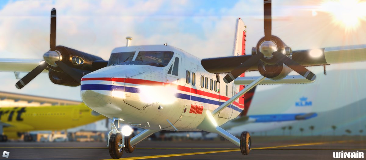 Very proud with how this turned out! Introducing the newest version of my DHC-6 “Twin Otter”. #roblox #robloxdev #blender
